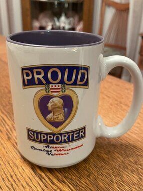 Proud Supporter of America's Combat Wounded Veterans Coffee Cup Mug 16 Ounces